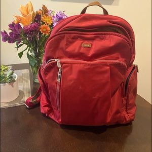 Tumi Backpack Red/Orange inside